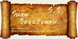 Ivan Veselinov vizit kartica